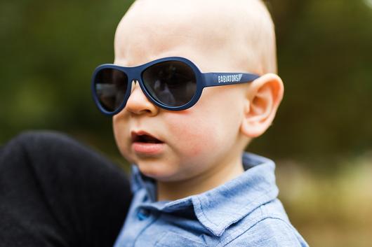 Nautical Navy - Two Tone Aviator Sunglasses