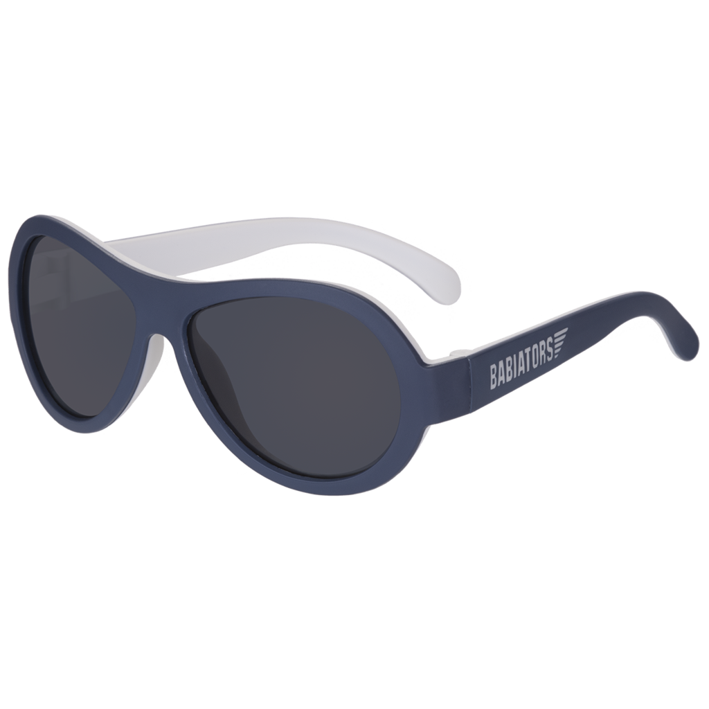 Nautical Navy - Two Tone Aviator Sunglasses
