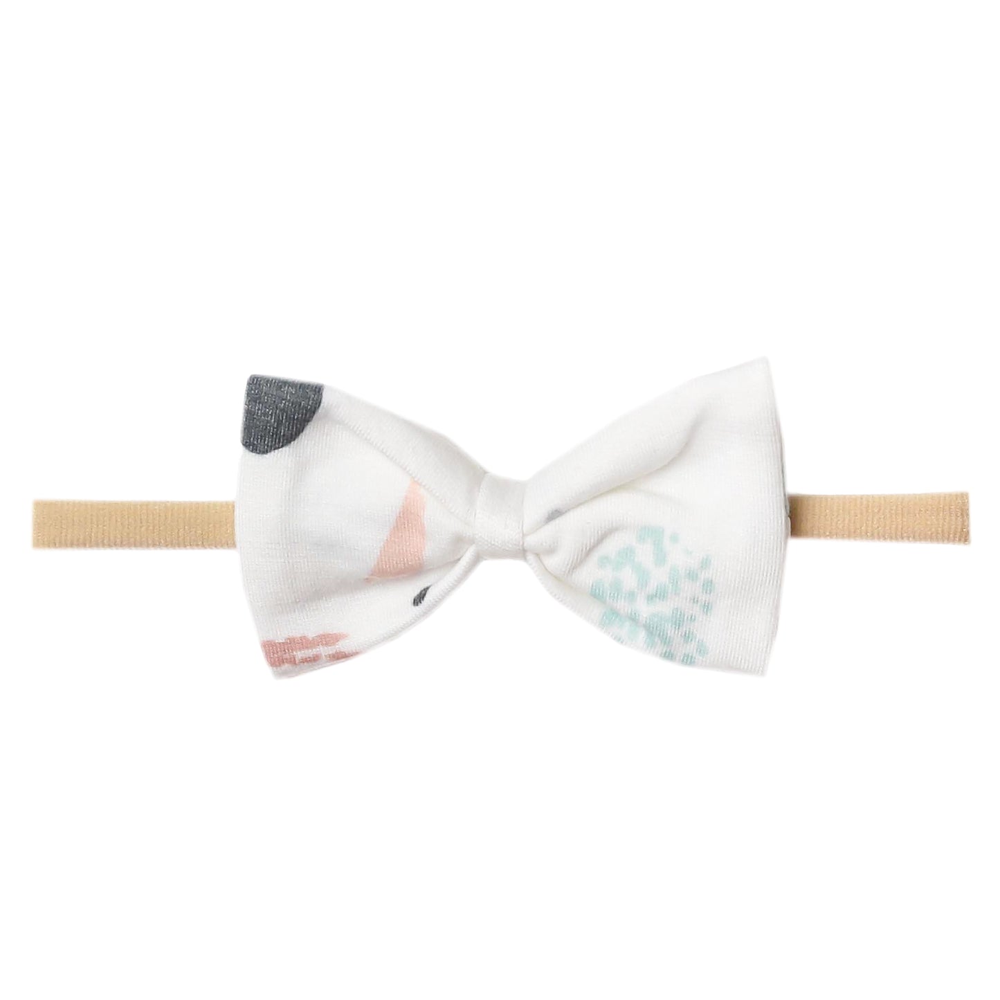 Copper Pearl Nylon Bowtie Headband - Bayside