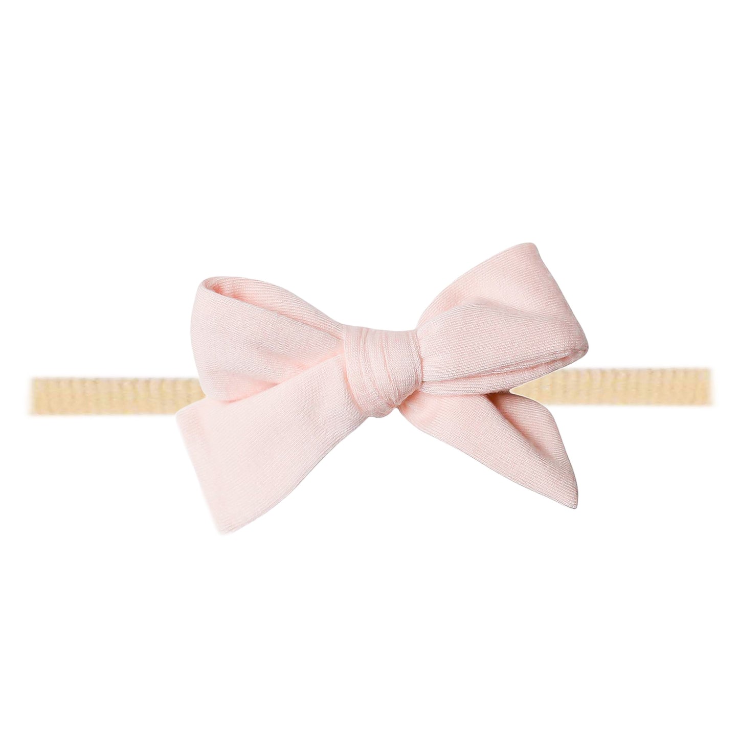 Copper Pearl Classic Nylon Bow - Blush