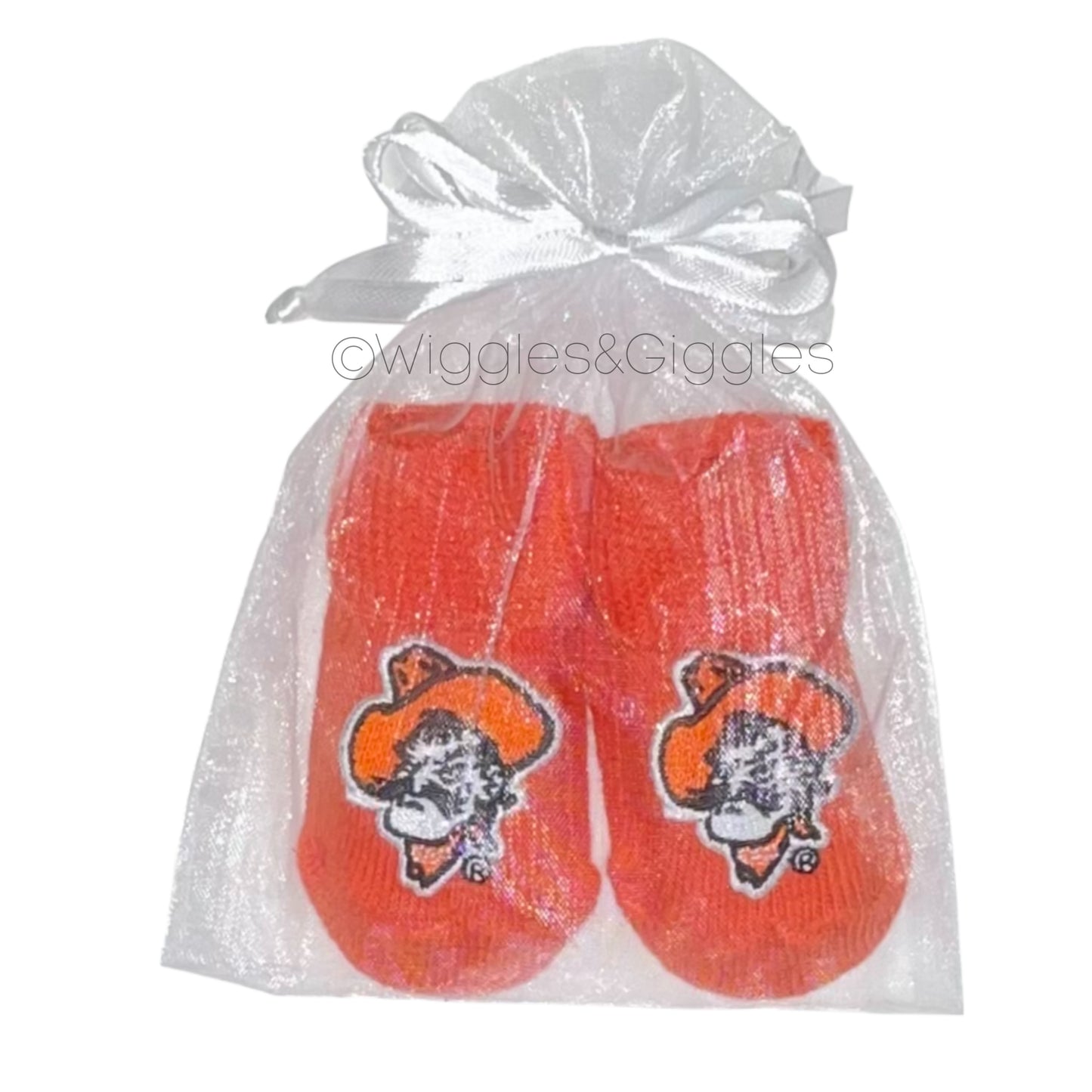 Gift Box Bootie - Orange - Pistol Pete