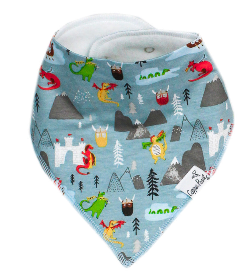 Copper Pearl Single Bandana Bibs - Viking