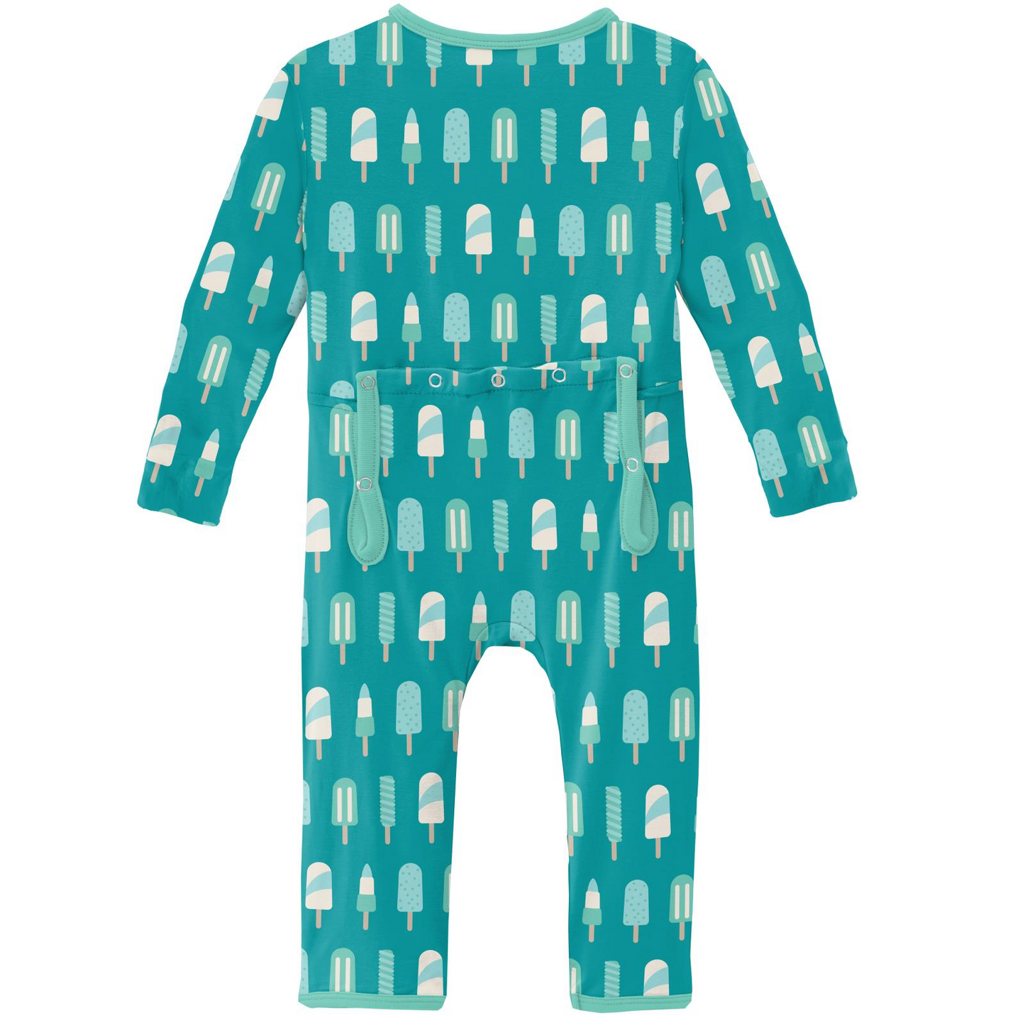 Print Coverall with Snaps in Neptune Popsicles
