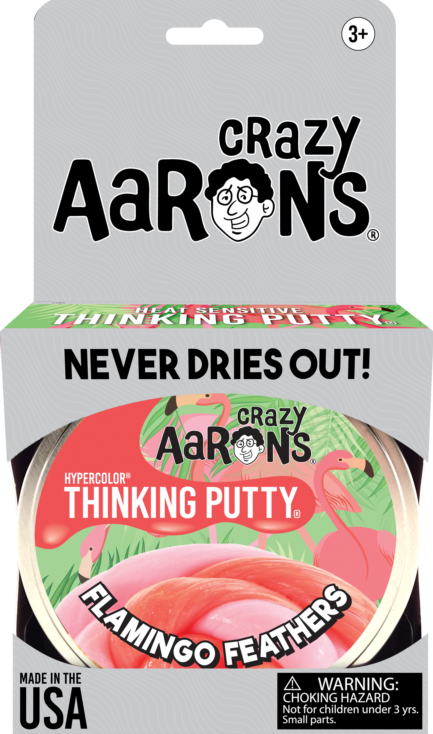 Crazy Aaron's Hypercolor Thinking Putty - Flamingo Feathers