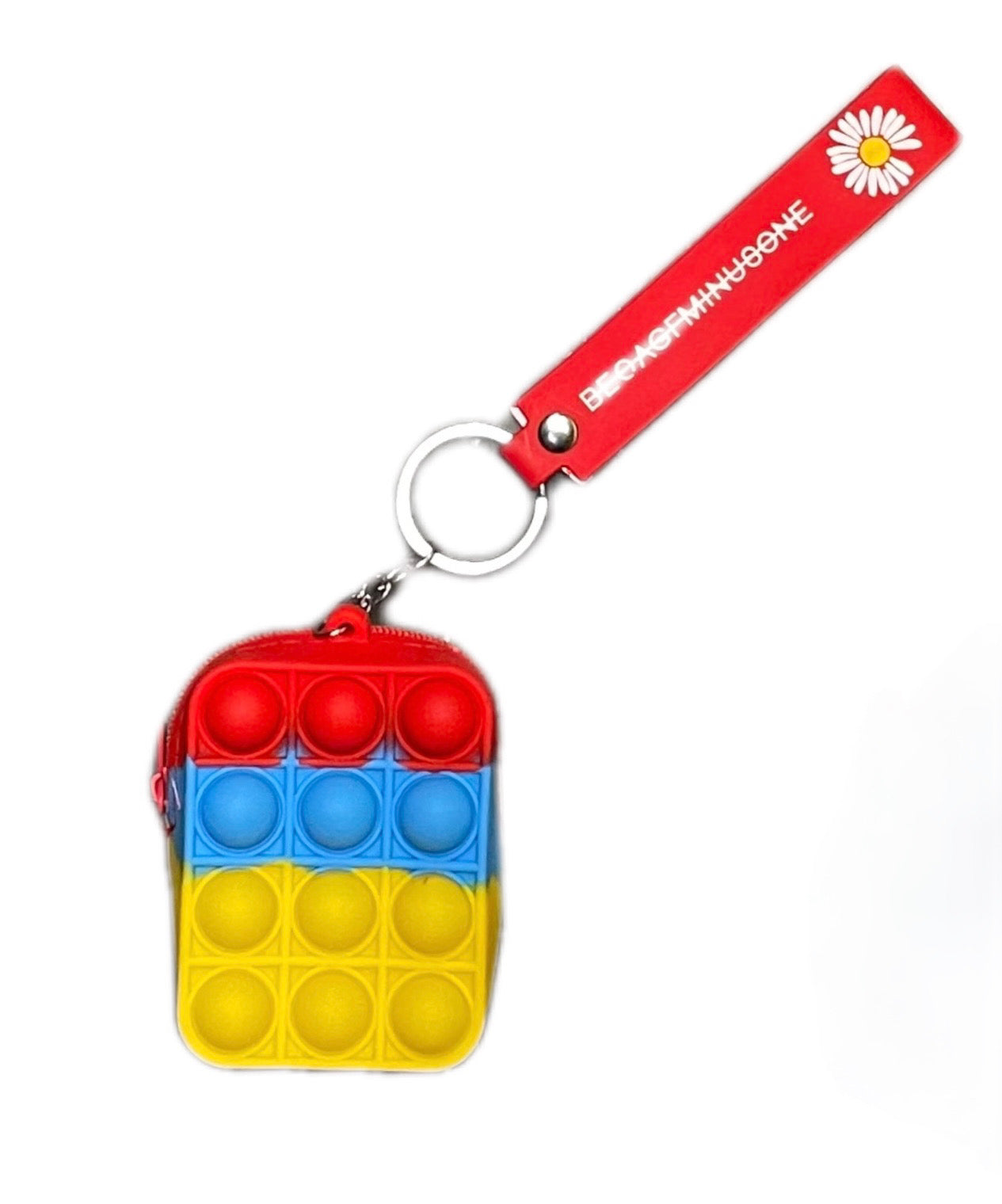 Mini Silicone Push Pop Keychain Bag