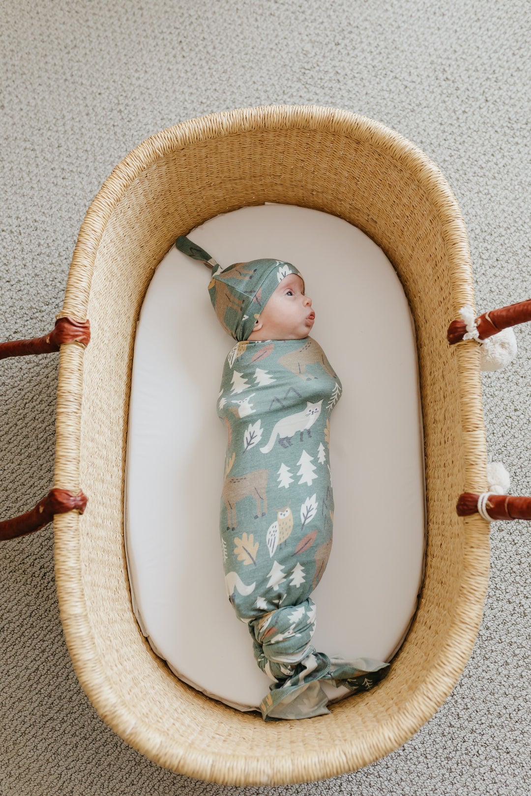 Copper Pearl Knit Swaddle Blanket - Atwood