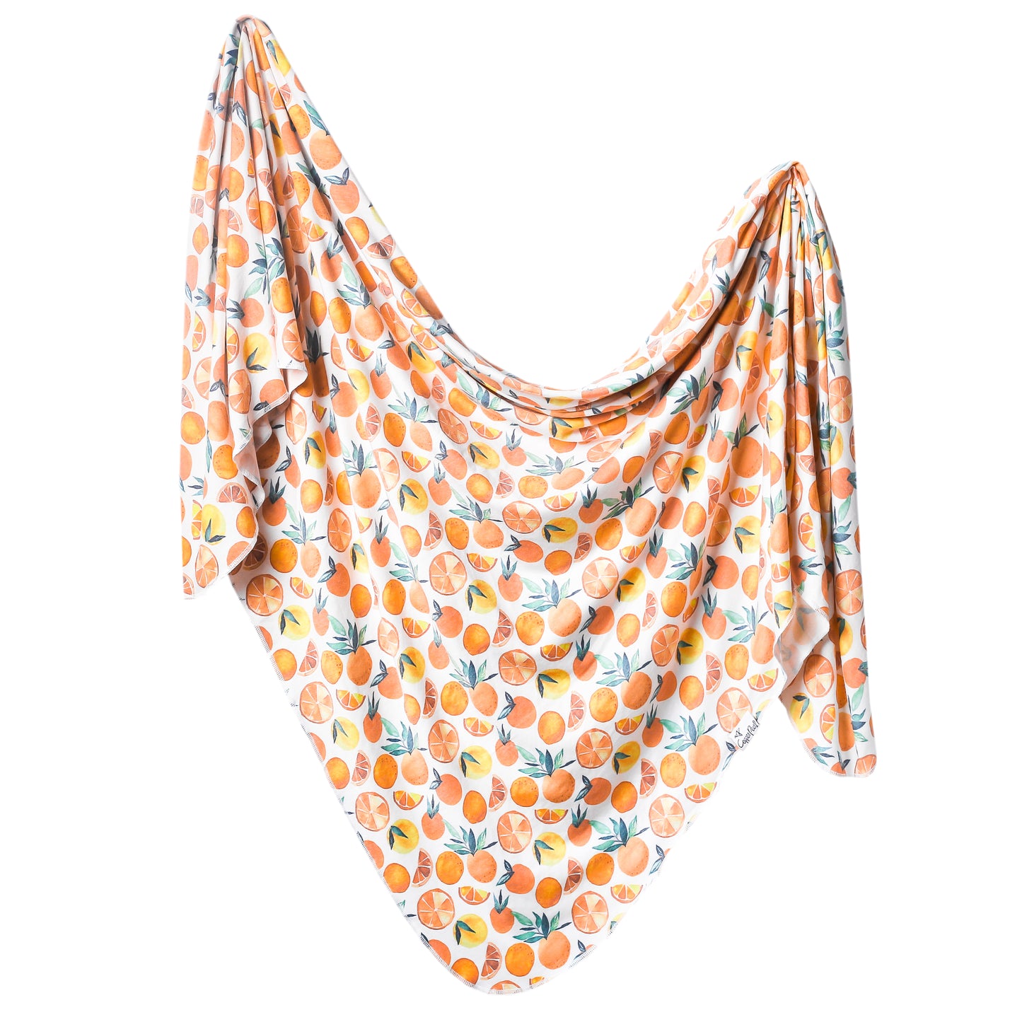 Copper Pearl Knit Swaddle Blanket - Citrus