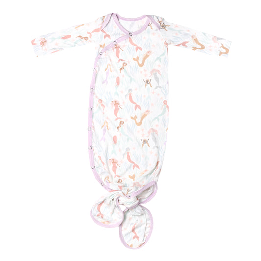 Copper Pearl Knotted Gown - Coral