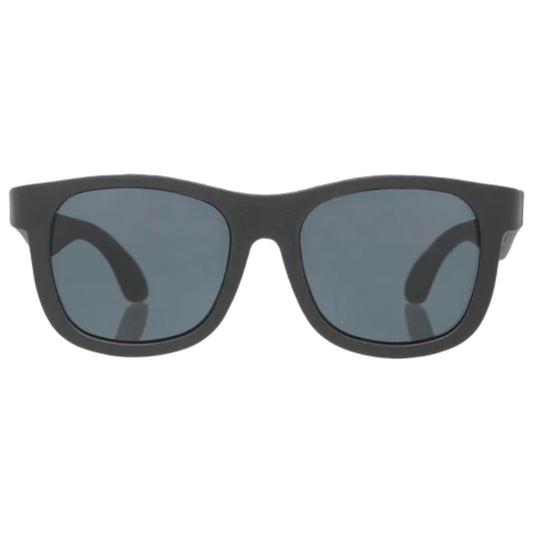 Jet Black Navigator Sunglasses