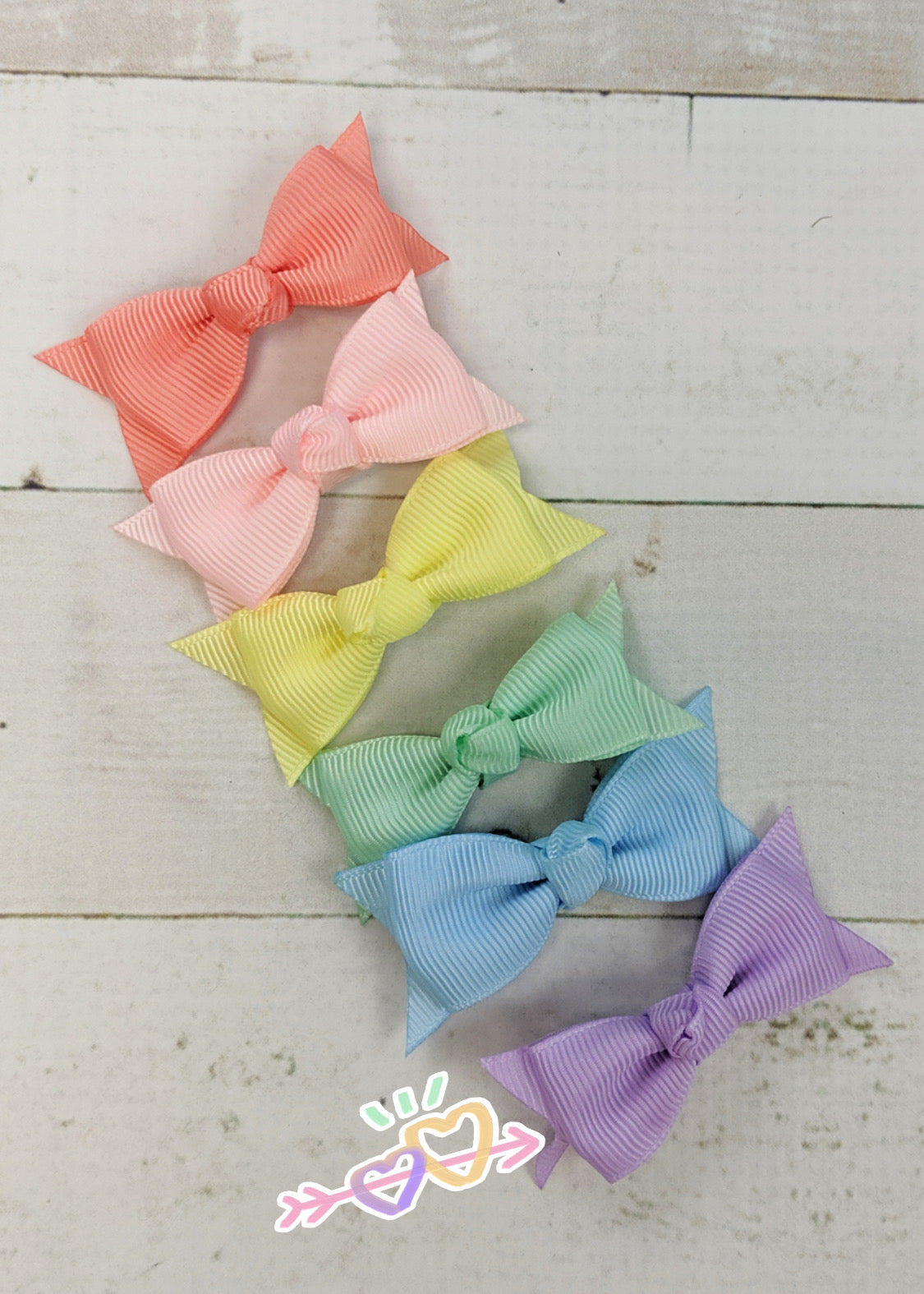Pastel Solid Baby Bow Clippie