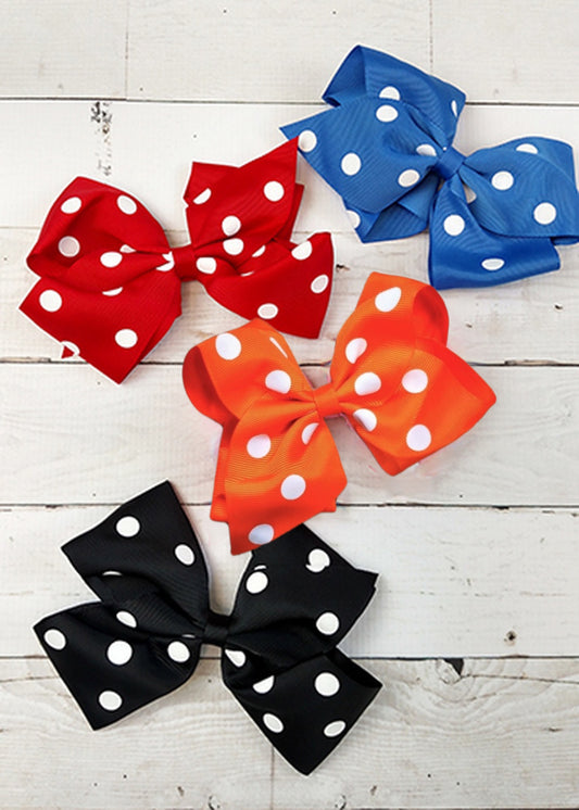 Polka Dot Oversized Bow