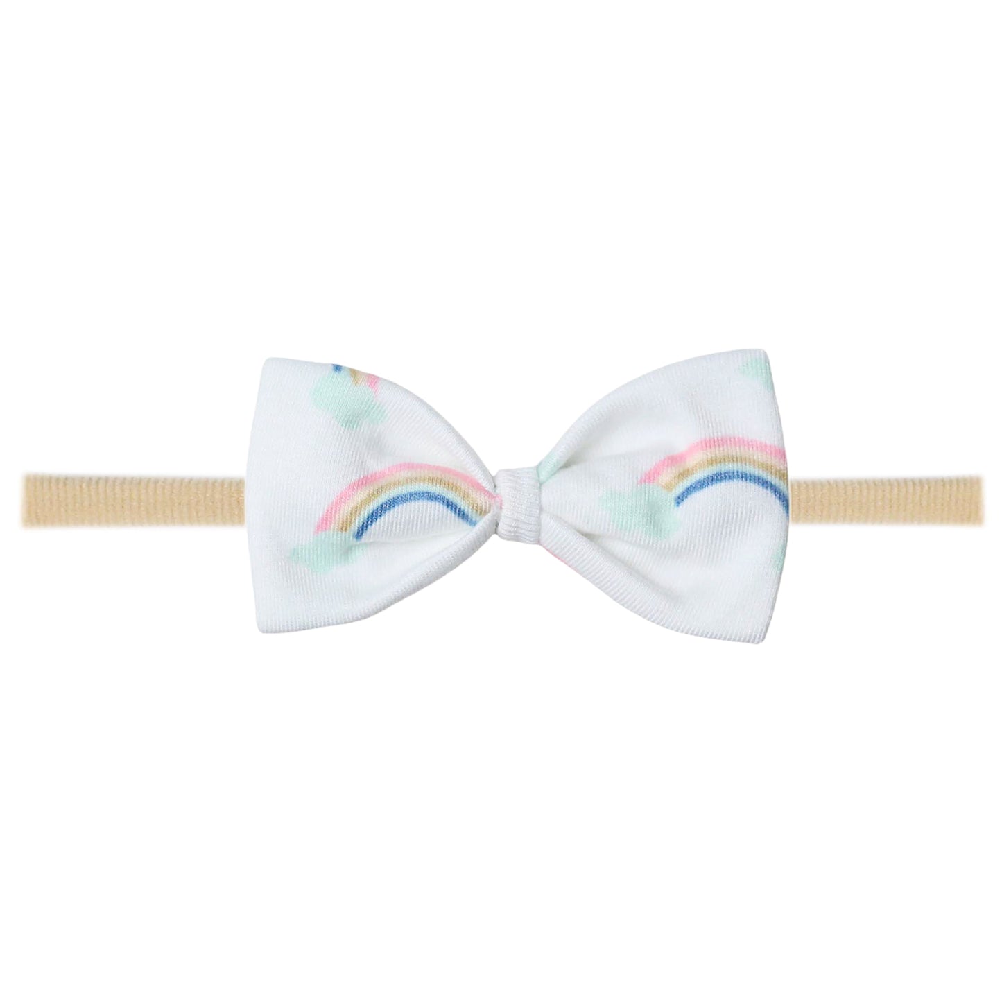 Copper Pearl Nylon Bowtie Headband - Daydream