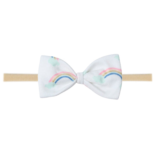Copper Pearl Nylon Bowtie Headband - Daydream