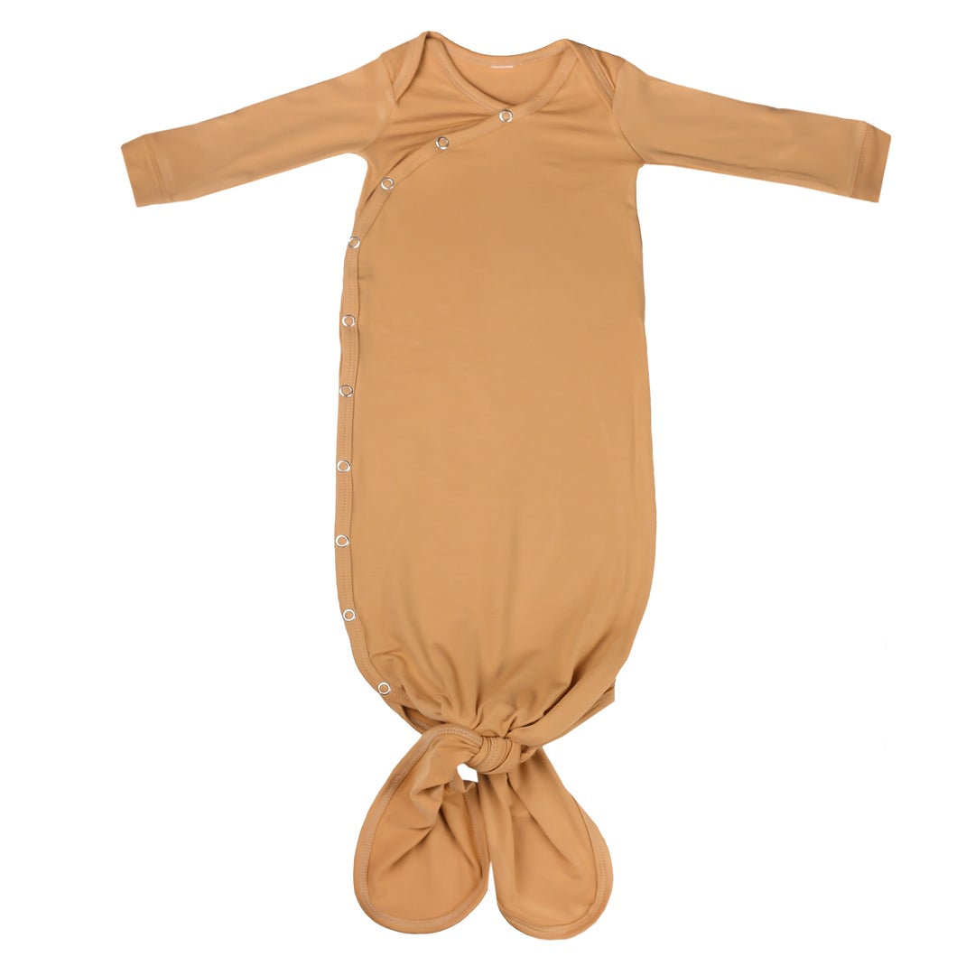 Copper Pearl Knotted Gown - Dune