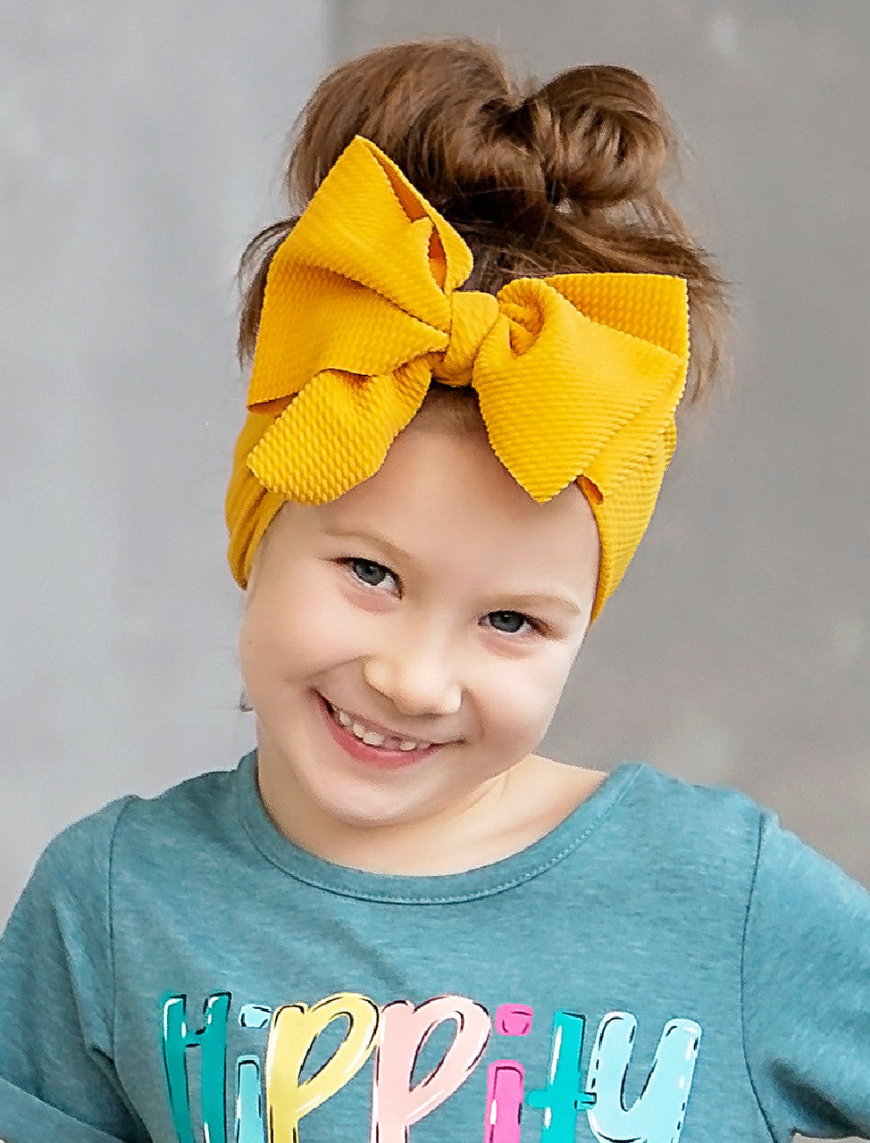 Textured Double Bow Headband