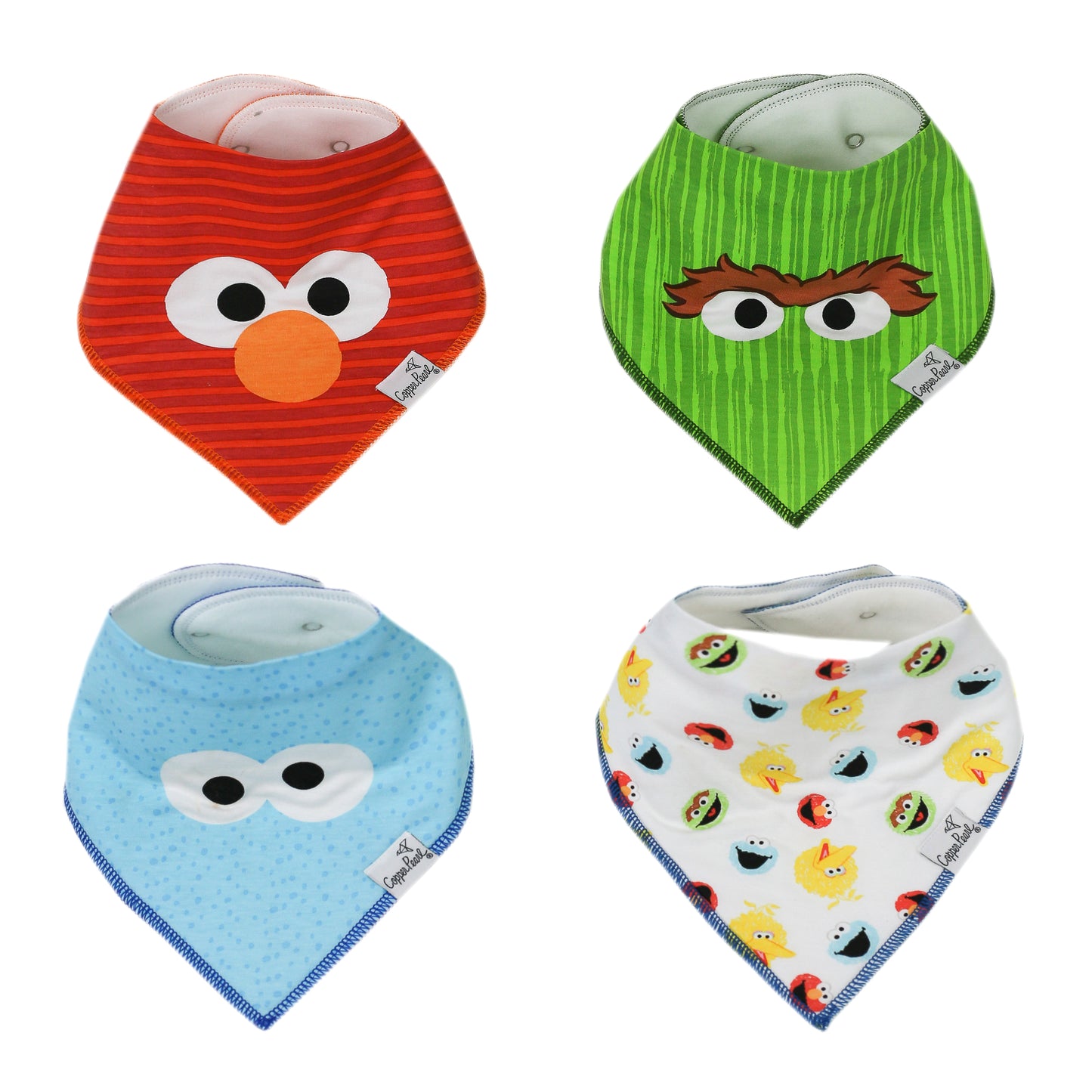 Copper Pearl Single Bandana Bibs - Elmo