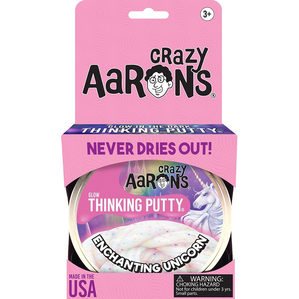 Crazy Aaron's Glow Thinking Putty - Enchanting Unicorn