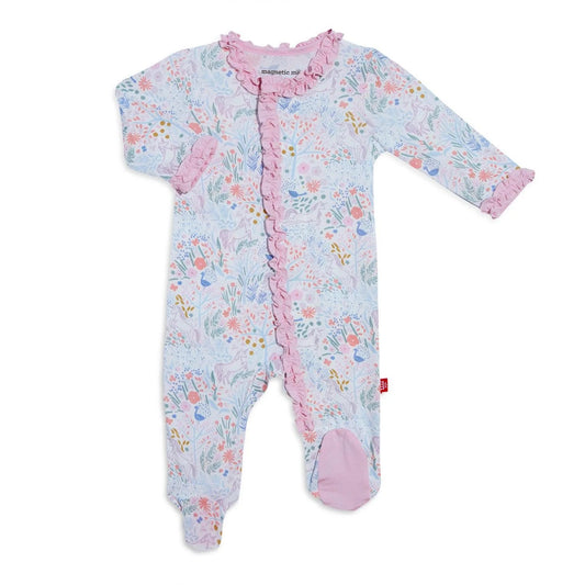 Pixie Pines Modal Magnetic Ruffle Footie