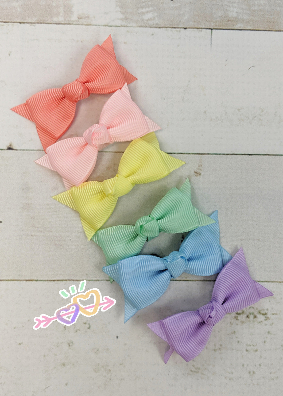 Pastel Solid Baby Bow Clippie