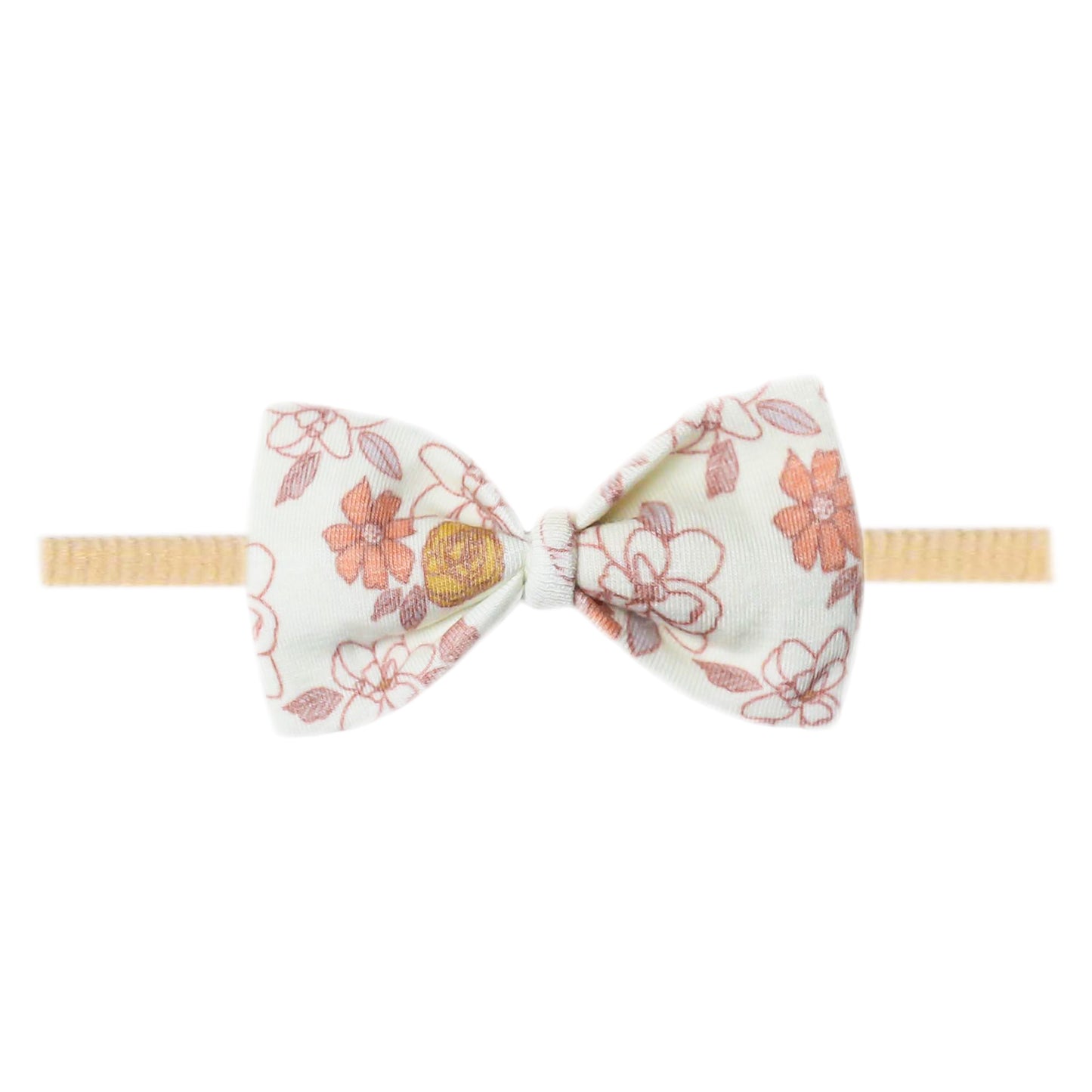 Copper Pearl Nylon Bowtie Headband - Ferra