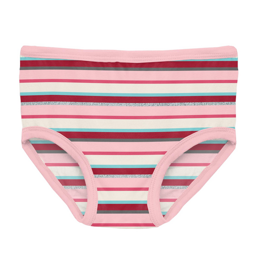 Anniversary Bobsled Stripe Print Girl's Underwear