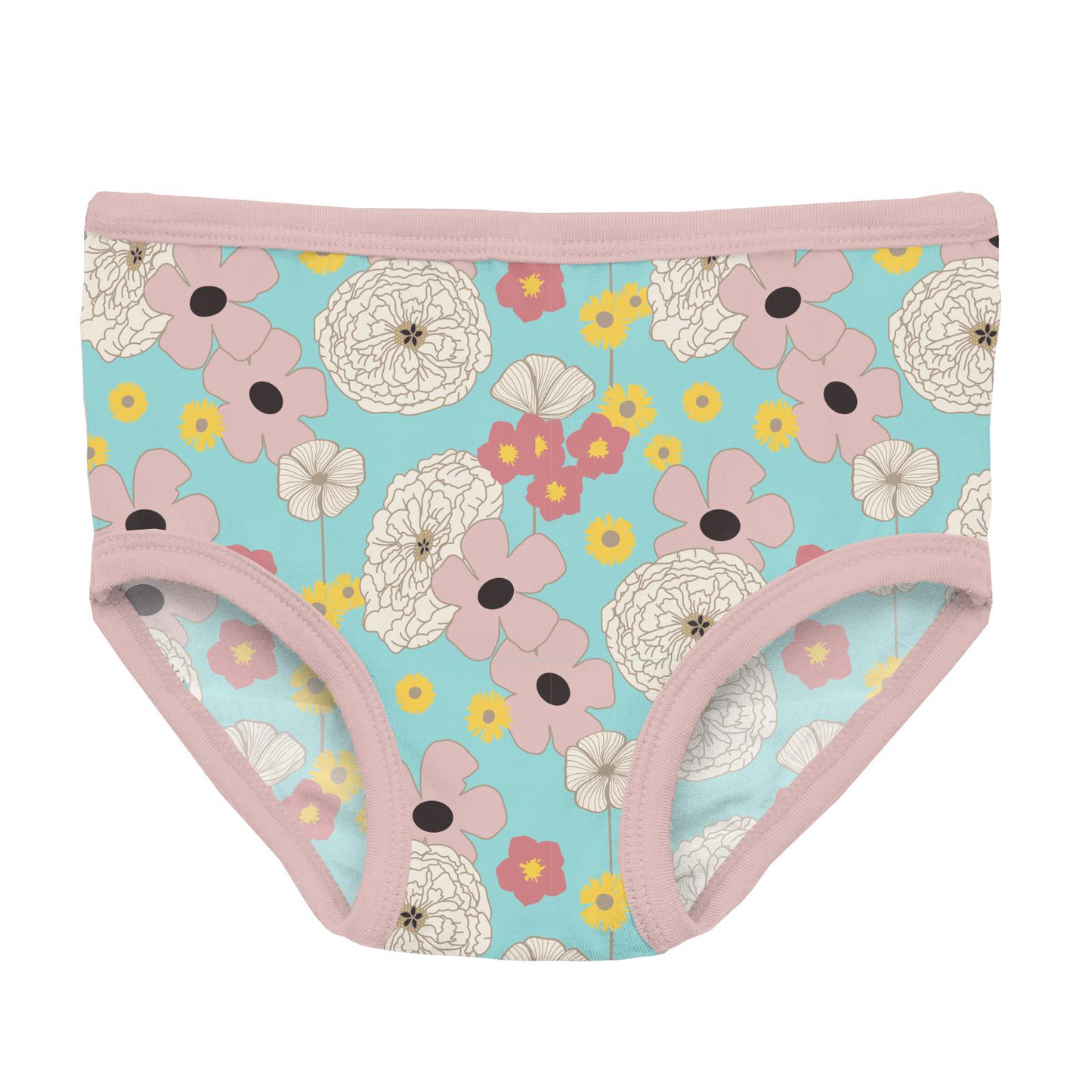 Summer Sky Flower Power Print Girl's Underwear