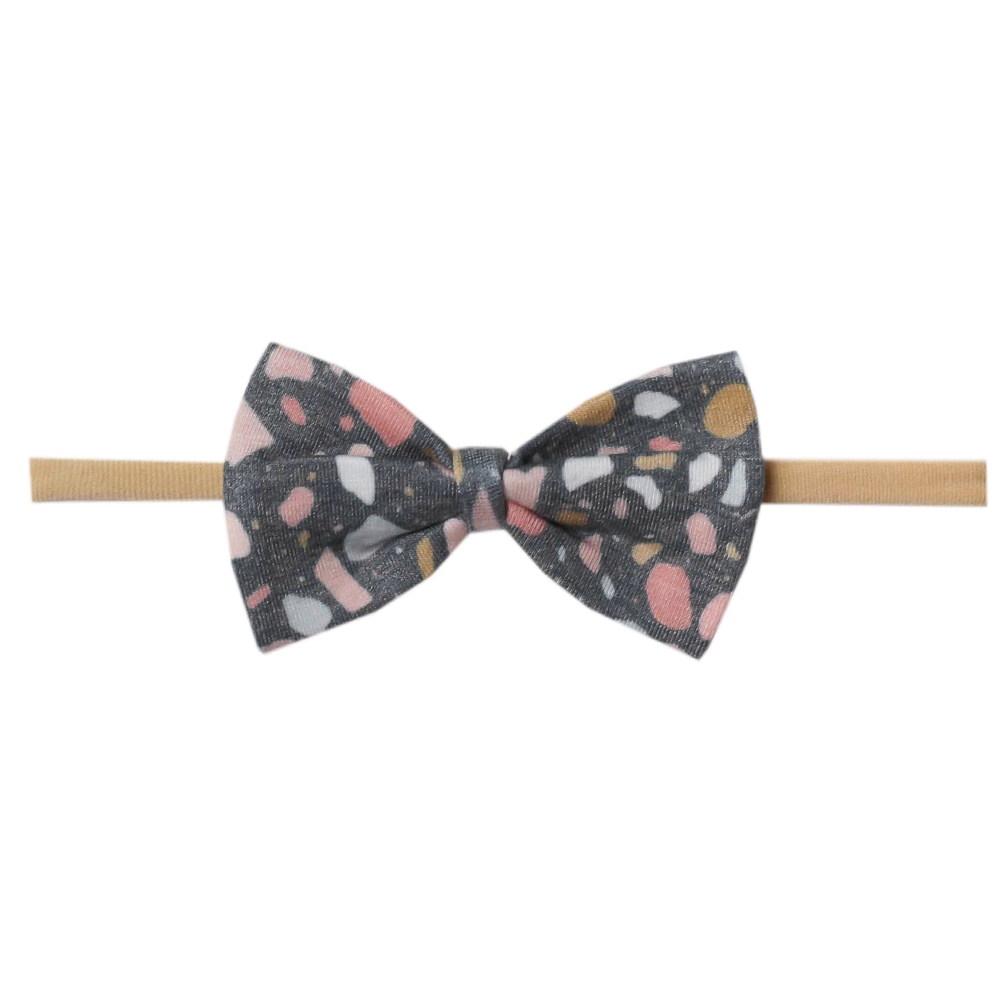 Copper Pearl Nylon Bowtie Headband - Gemini