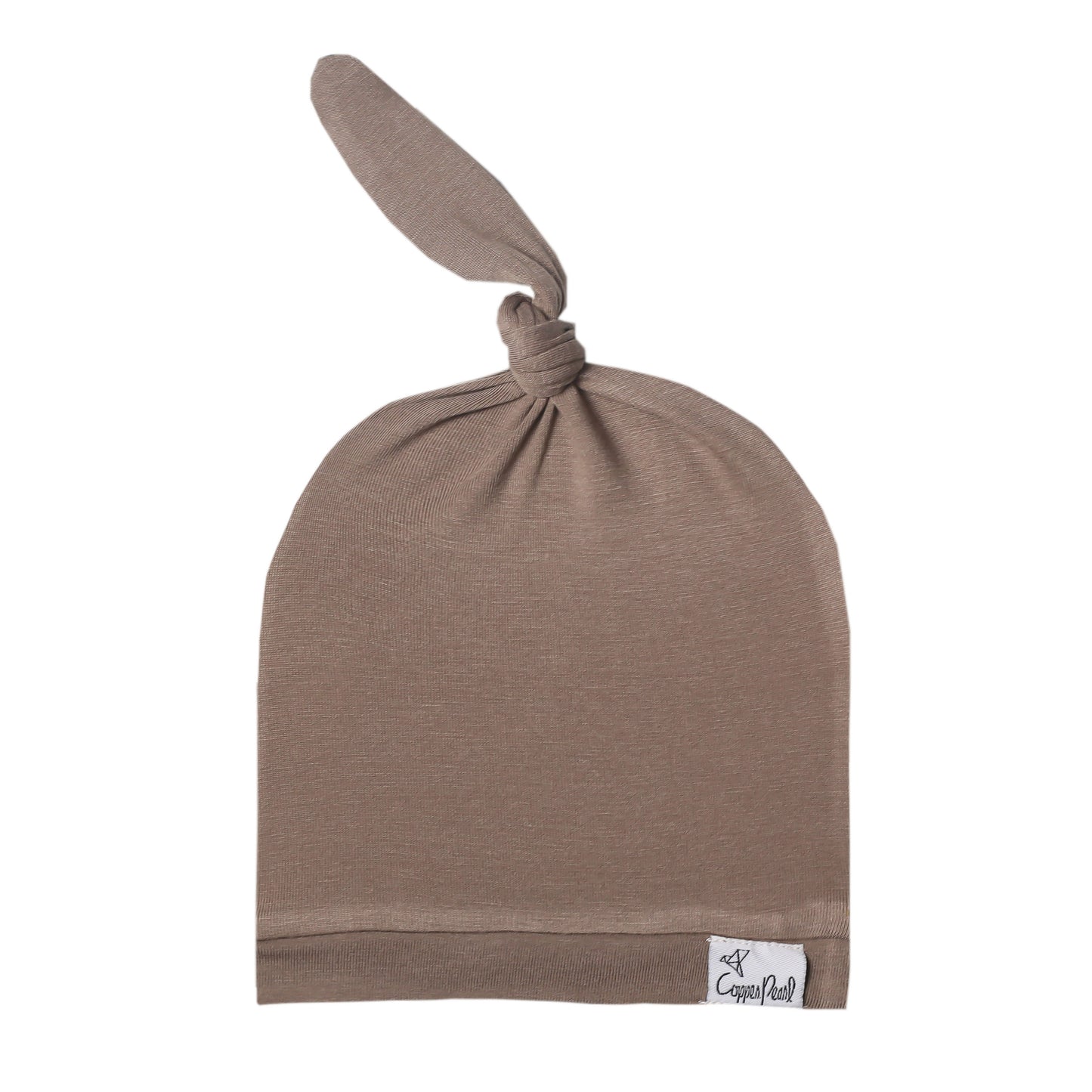Copper Pearl Top Knot Hat 0-4mo - Gobi
