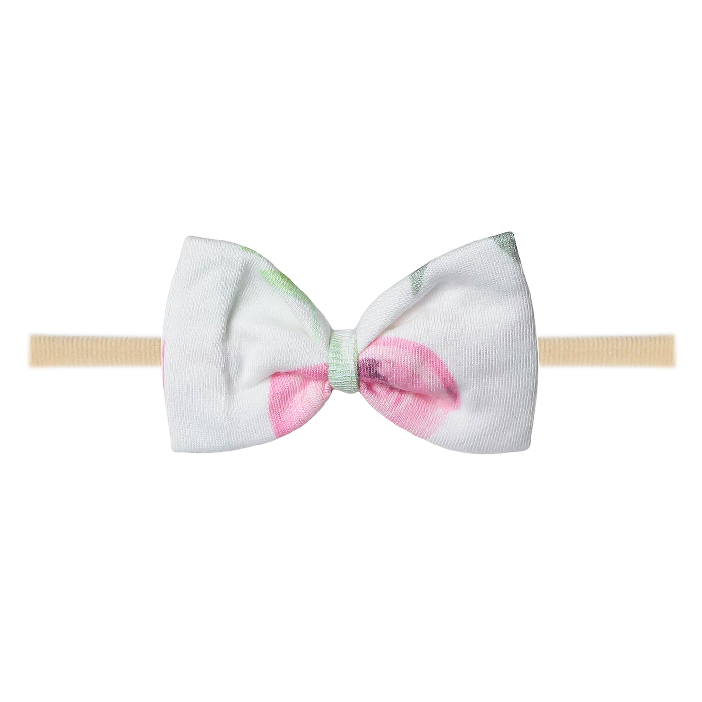 Copper Pearl Nylon Bowtie Headband - Grace