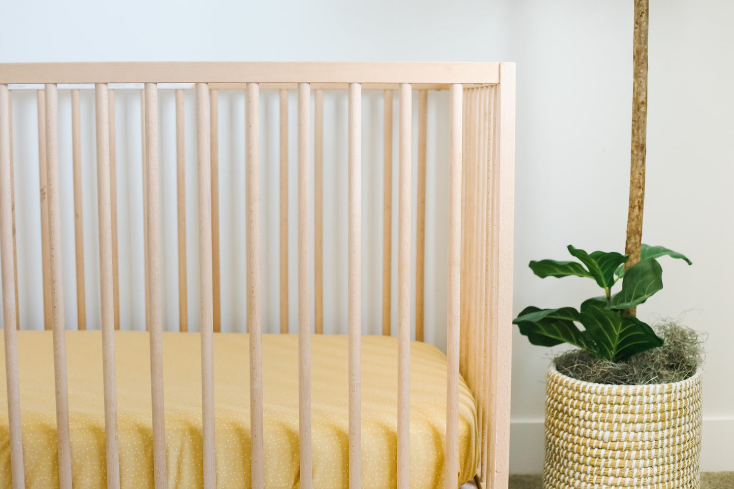 Copper Pearl Crib Sheet - Marigold