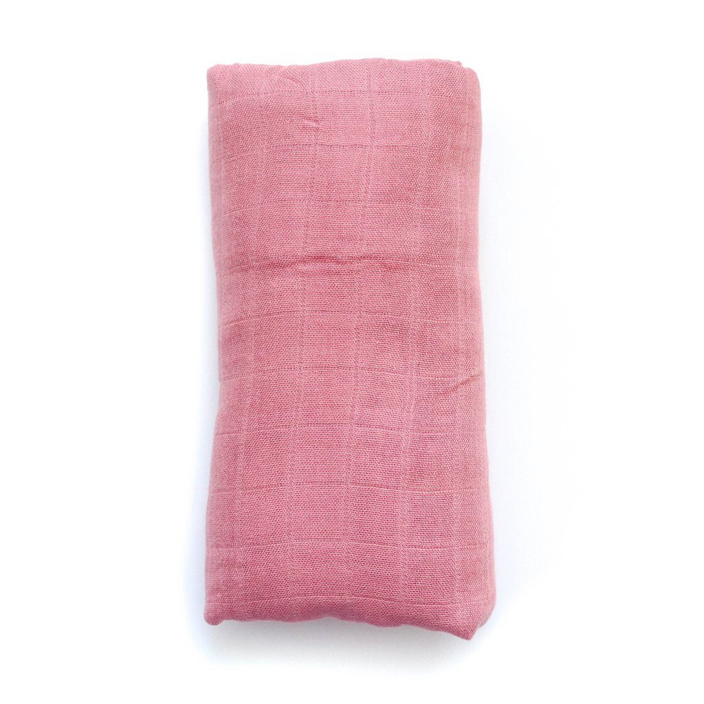 Solid Blush Deluxe Muslin Swaddle