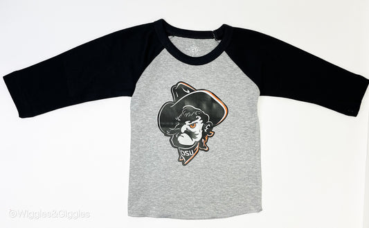 Shadow Pete Baseball Tee - Black