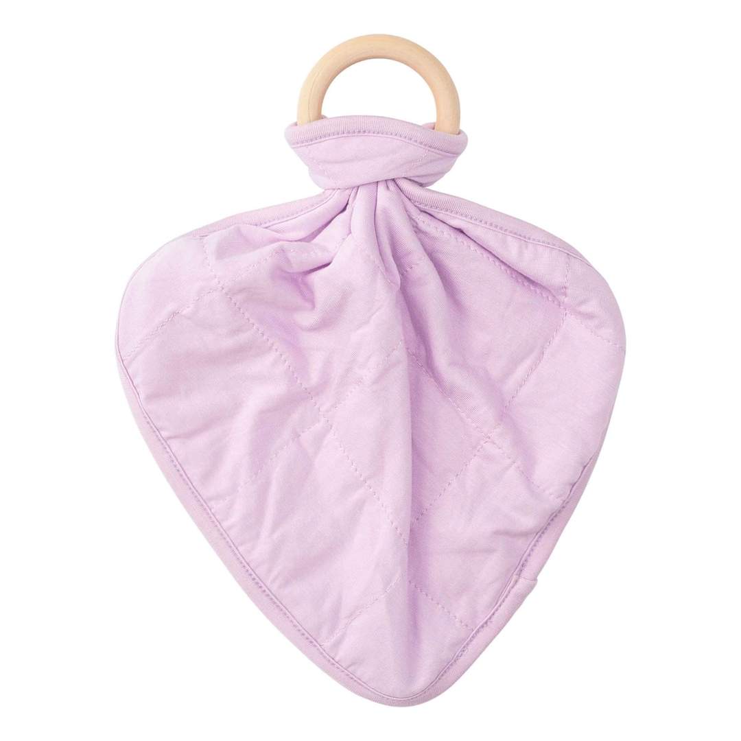 Kyte Baby Lovey with Removable Wooden Teething Ring - Mauve