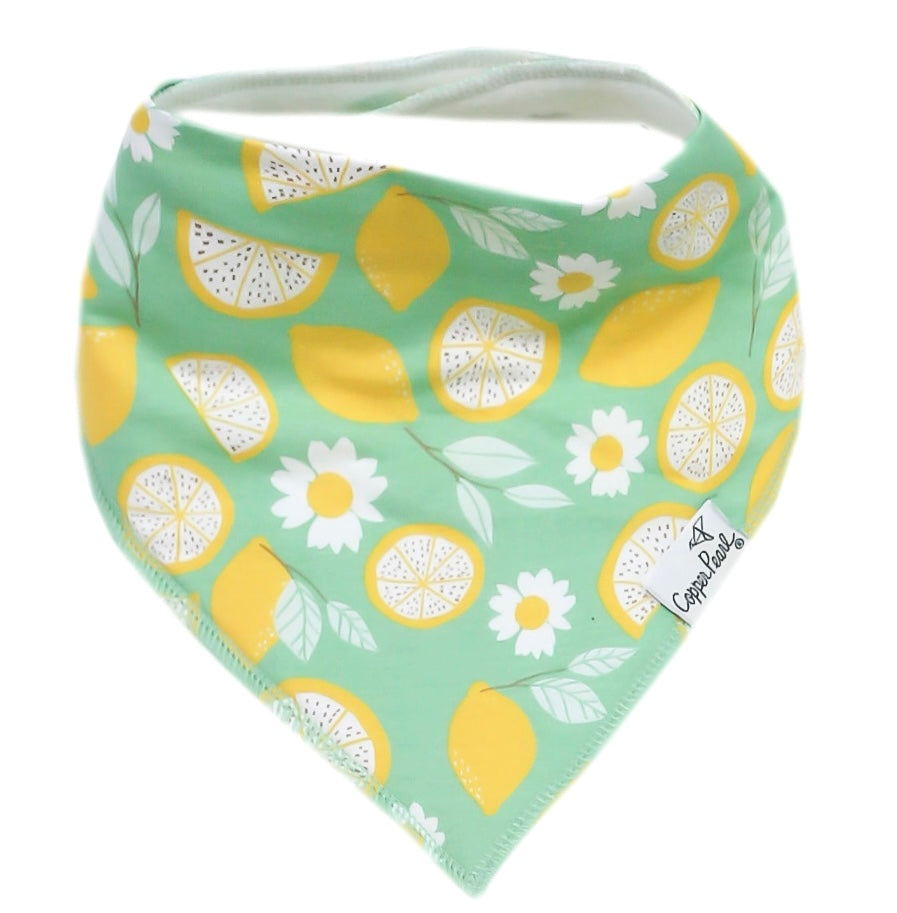 Copper Pearl Single Bandana Bibs - Lemon