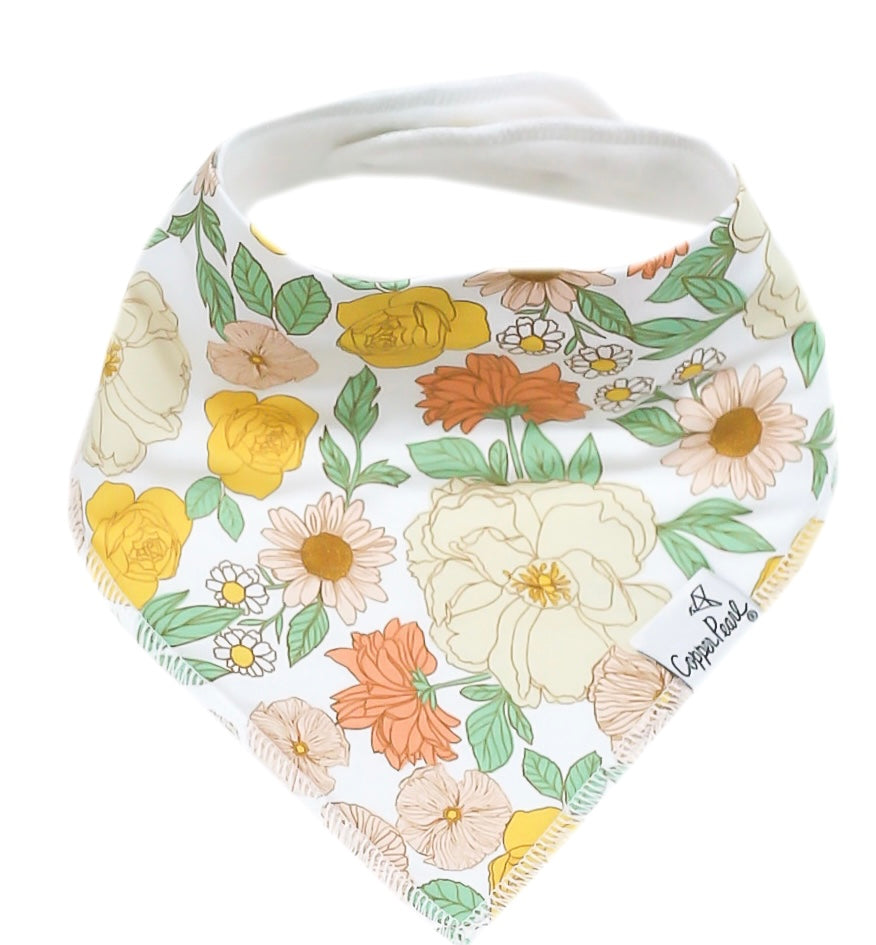 Copper Pearl Single Bandana Bibs - Lemon