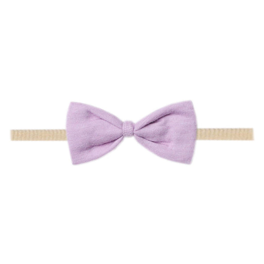 Copper Pearl Nylon Bowtie Headband - Lily