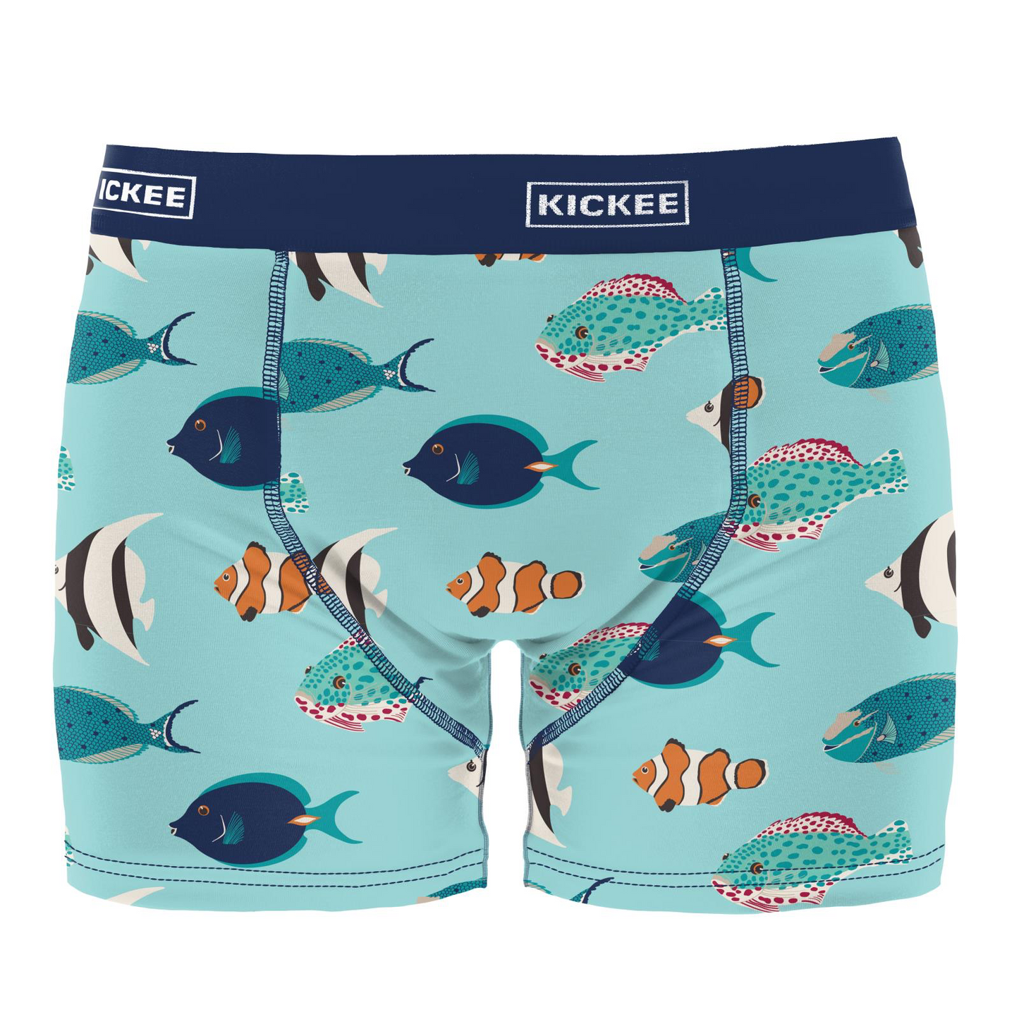 Men's Print Boxer Brief in Tropical Fish