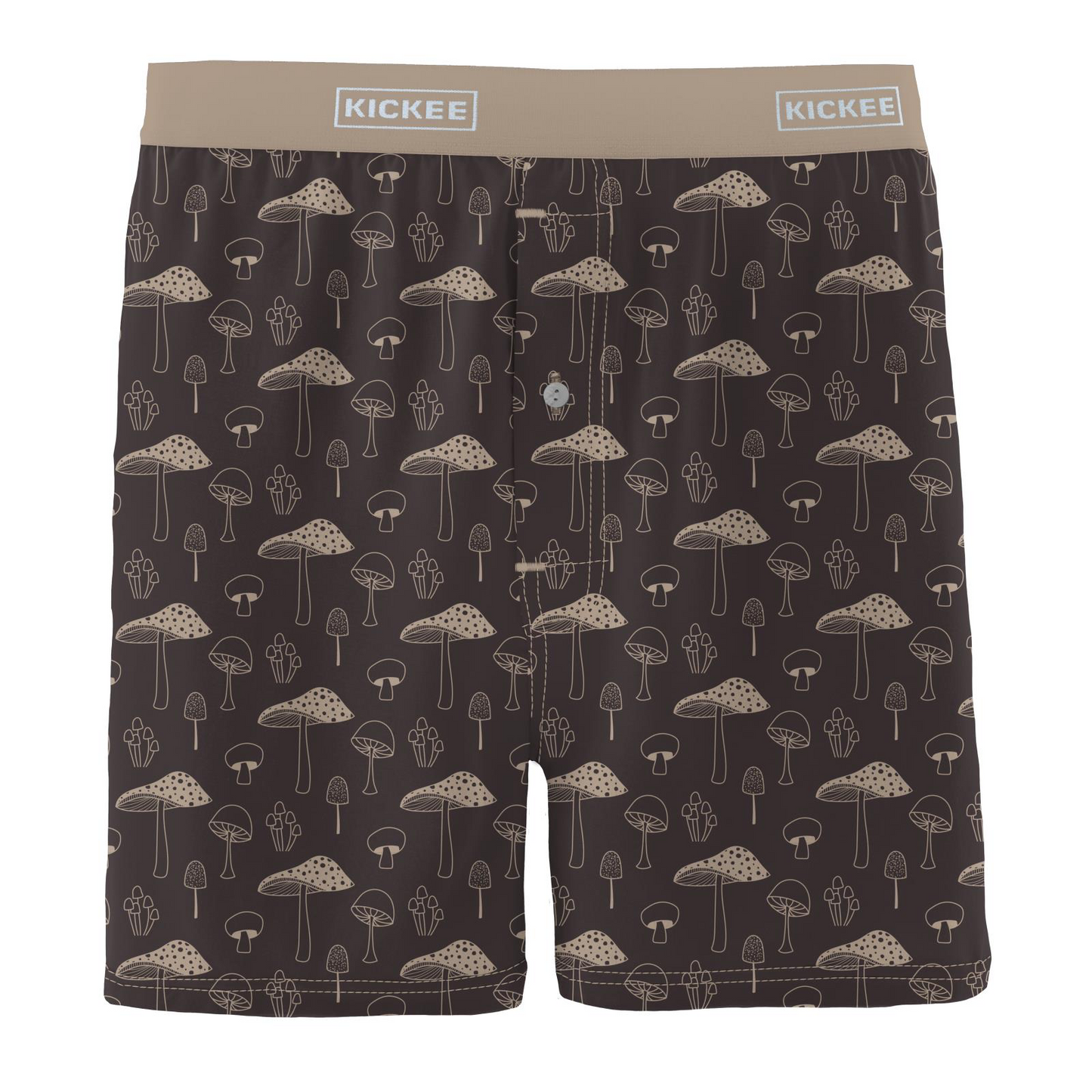 Midnight Mushrooms Men's Print Boxer Short