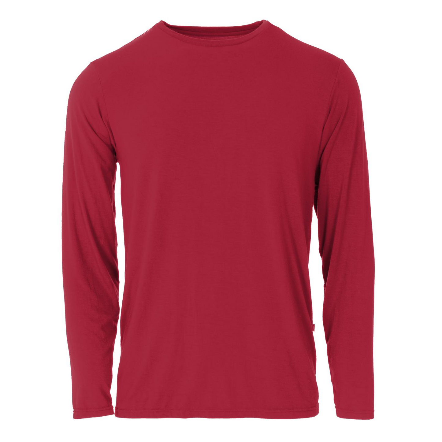 Crimson Men's Long Sleeve Crew Neck Tee