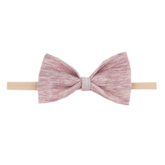 Copper Pearl Nylon Bowtie Headband - Maeve