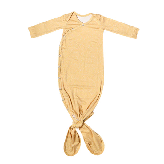 Copper Pearl Knotted Gown - Marigold