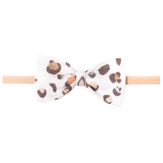 Copper Pearl Nylon Bowtie Headband - Millie