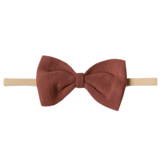 Copper Pearl Nylon Bowtie Headband - Moab