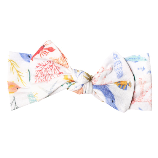 Copper Pearl Bow Headband - Nautical
