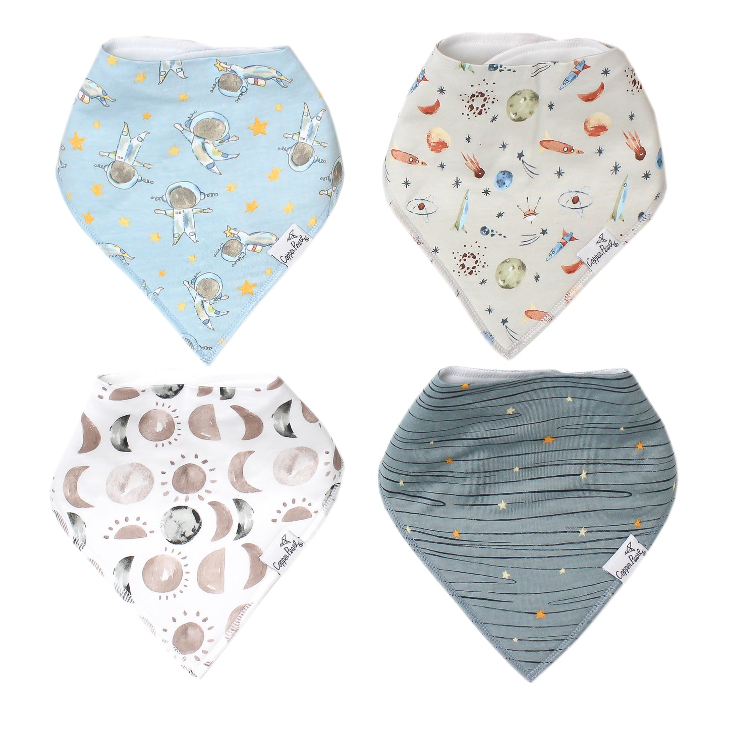 Copper Pearl Single Bandana Bibs - Neil