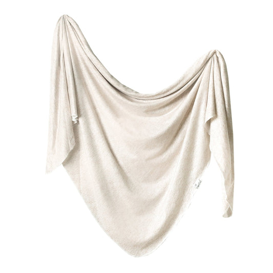 Knit Swaddle Blanket | Oat
