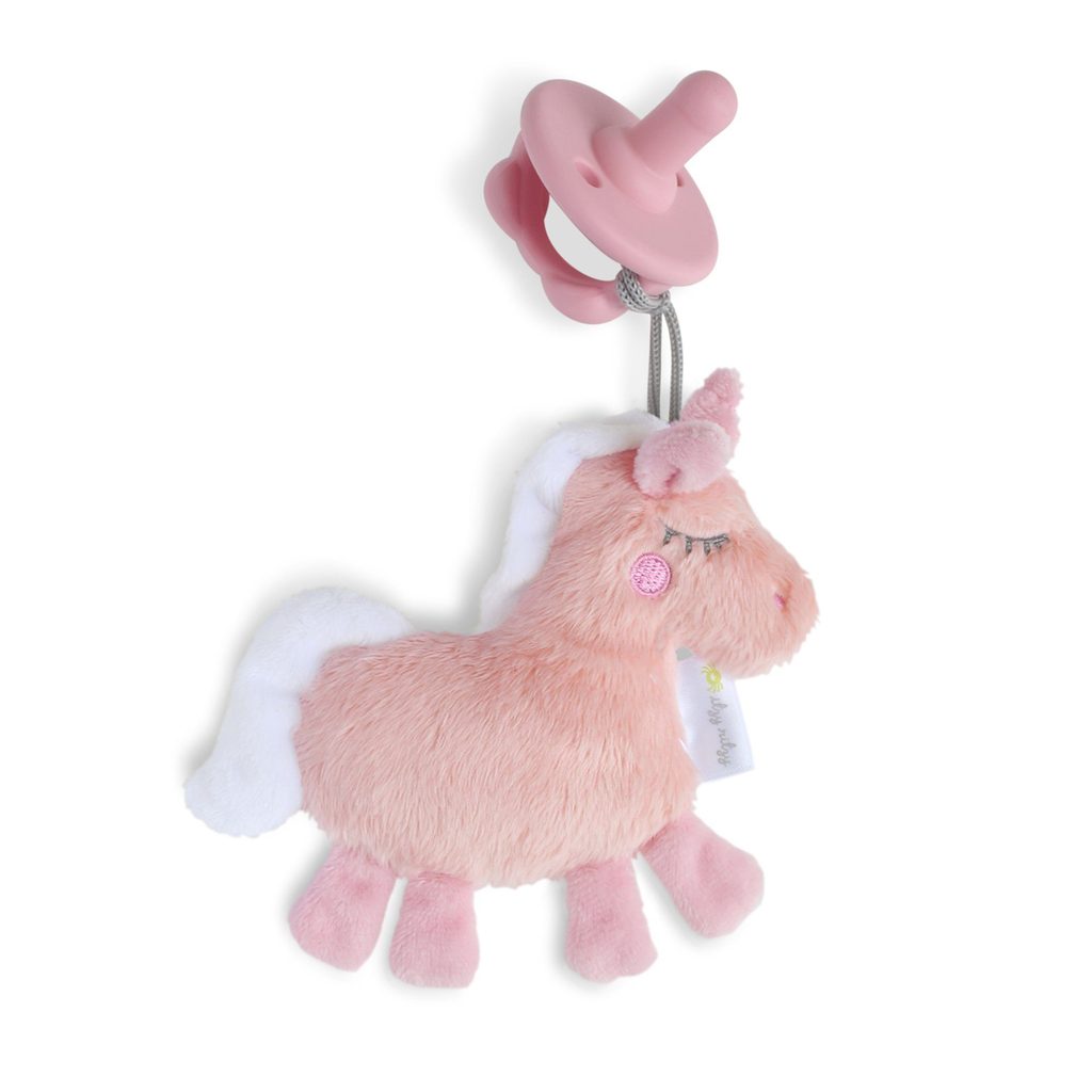 Itzy Ritzy Sweetie Pals Pacifier with Animal Attached - Jolie the Unicorn
