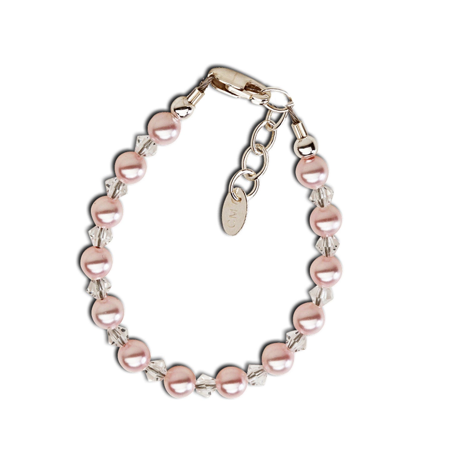Cherished Moments Payton - Sterling Silver Pink Pearl Bracelet