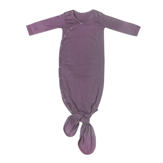 Copper Pearl Knotted Gown - Plum