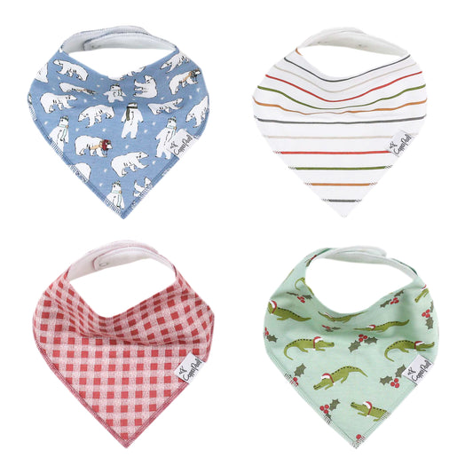Copper Pearl Single Bandana Bibs - Polar